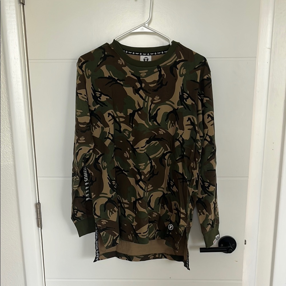 AAPE Camo Long Sleeve T Shirt